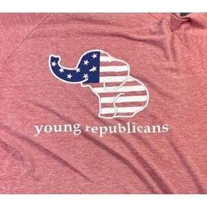 Young Republicans T Shirt‎ Pocket Heather Red USA Elephant Graphic Tee